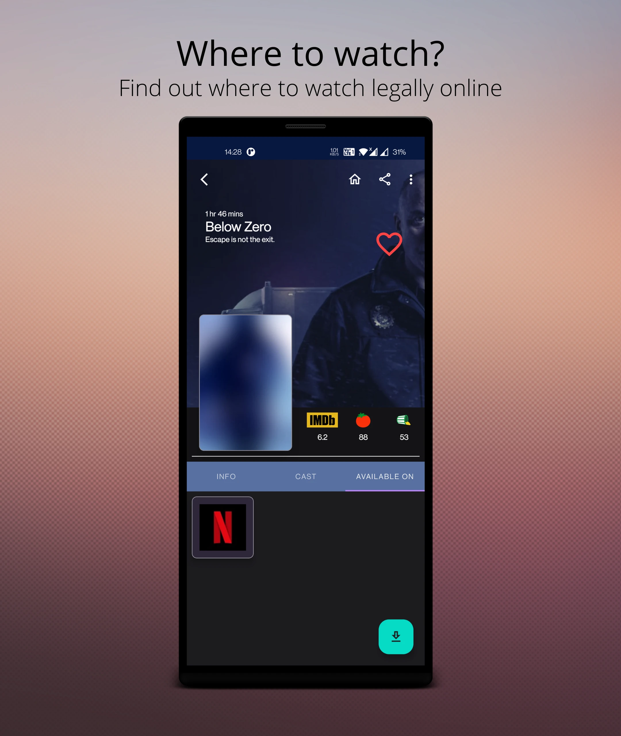 Showing AZ Movies Application Info